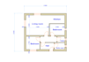 sketch floor plan in a grafics software of a residental building