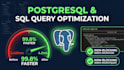 optimize sql queries, fix slow databases, and design schemas in postgresql