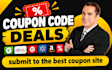submit coupon code deals to the best coupon sites