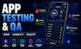do app testing, mobile app testing, QA testing and bug reporting