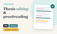 proofread and edit your thesis or dissertation in apa or harvard style
