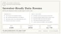 build the structure for your startup investor data room