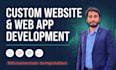 develop a custom website or saas web app in react, laravel and mysql