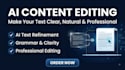 humanize and edit ai generated content