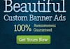 create professional banner ad for website or business