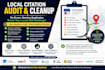 audit and clean up wrong local citations, duplicates and nap errors