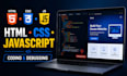 write and debug HTML CSS and javascript code