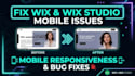 fix wix websites mobile issues and layout bugs