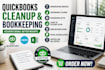 clean up quickbooks online, correct bookkeeping errors and reconcile accounts