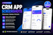 design professional CRM app screenshots for ios and android