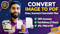 convert image to pdf, scanned document, and searchable pdf files