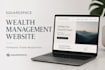 a professional squarespace wealth management website