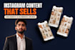 create instagram content sells for ecommerce brands