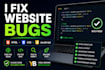 professionally fix HTML CSS and javascript bugs on your website