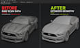 do retopology your scanned and ai  3d model and uv mapping