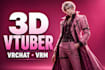 create custom vrchat avatars, vroid, vrm and 3d vtuber models