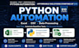 automate excel CSV and repetitive data tasks with python
