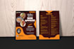 design modern food menu flyer and restaurant menu card