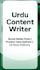 write urdu articles, blog posts and product descriptions
