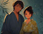 draw anime couple illustration