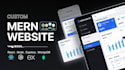 build a custom mern stack website with react, node, express, and mongodb