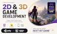 develop 2d 3d games html5 javascript mobile game development unity unreal engin