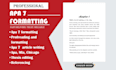 format, edit,  and profread  your document in apa 7 style, chicago, mla, thesis