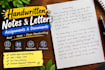 handwritten documents I will write your note document