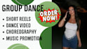 create a professional group dance and custom choreography