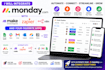 integrate monday com with make, zapier, n8n and your apps