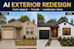 create ai exterior redesign and curb appeal concepts