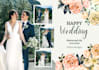 design luxury and trendy wedding invitation cards