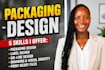 do dieline design for rigid box mailer box custom sleeve packaging for brands