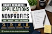 research grants and write nonprofit grant applications