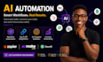 build ai powered automation workflows using zapier or make