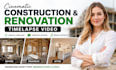 create a cinematic construction and renovation timelapse video