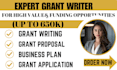 write professional grant proposals and grant applications