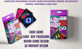 do playing card game box packaging board game printable card box 3d mockup poker