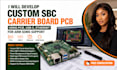 develop custom sbc carrier board pcb using pcie usb c ethernet for arm soms