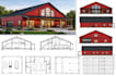 draw barndominium architect plan, pole barns, house plan, metal building plans