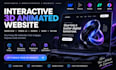 create interactive 3d animated website webflow threejs webgl 3d spline webflow