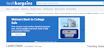 promote your electronics or tools products on techbargains