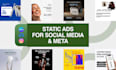 design meta static ad creatives in canva