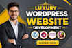 do, create, build, develop, design or edit luxury wordpress website development