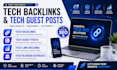 build tech backlinks on high da tech sites to rank blogs