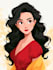 make a disney cartoon illustration