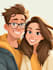 create a disney cartoon illustration