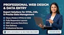 do html css design and data entry