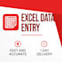 do fast excel data entry copy paste and web research in 1 day