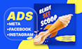 design facebook ad creative,instagram post,meta ads creative or ad image